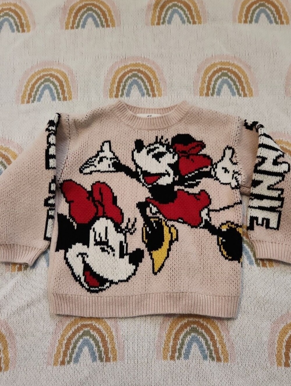 H&M Disney Minnie Mouse Fall Winter 3/4 3t 4t Sweater